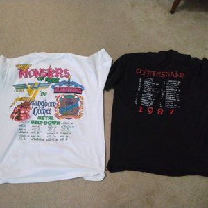 Monsters of rock and white snake t shirt